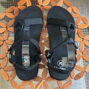Hurley Men's Sport Sandals Hiking Sandals Outdoor Light Weight Black Sandal